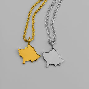 Kosovo Landkartenkette Matt | Herren