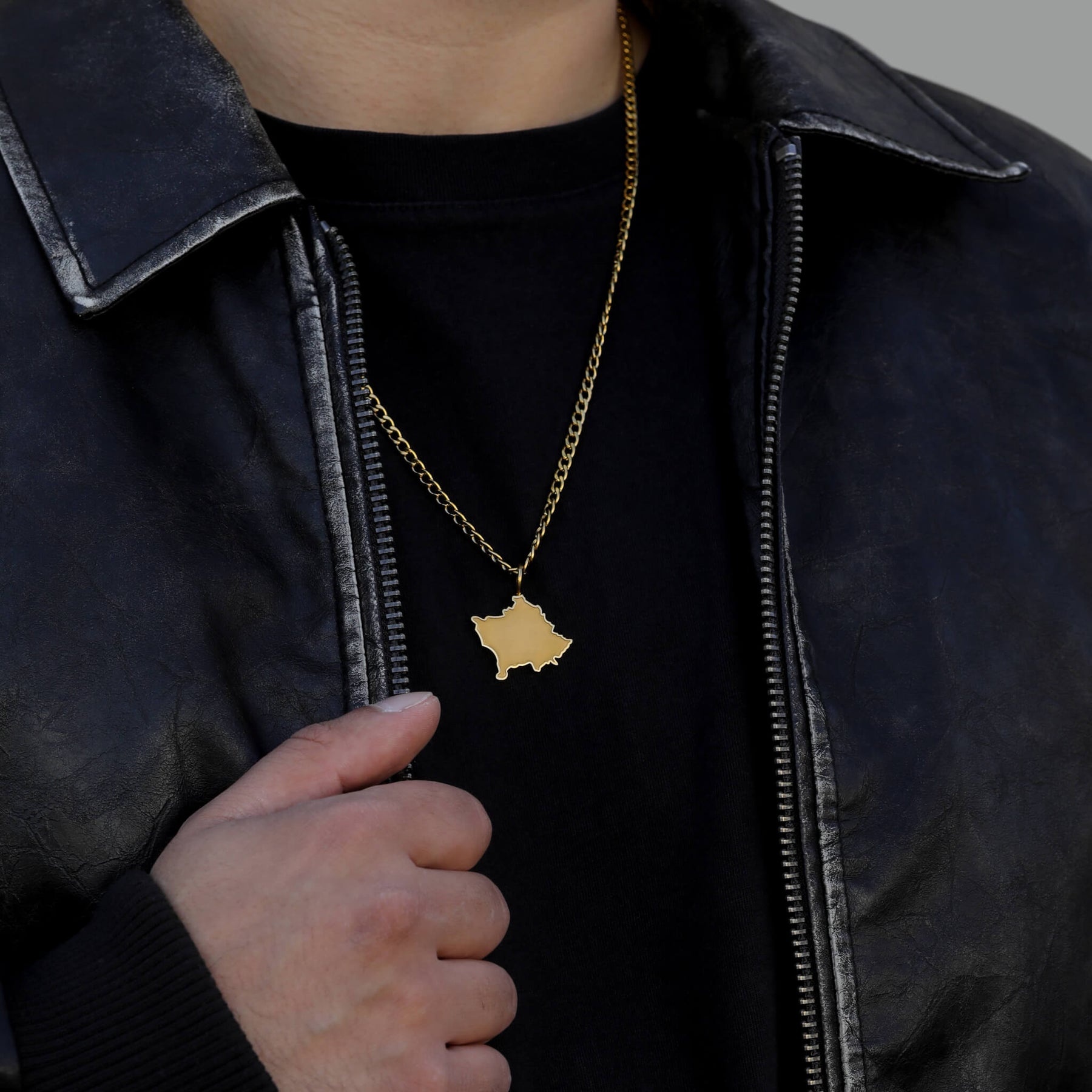 Kosovo Landkartenkette Matt | Herren