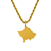 Kosovo Landkartenkette Matt | Herren