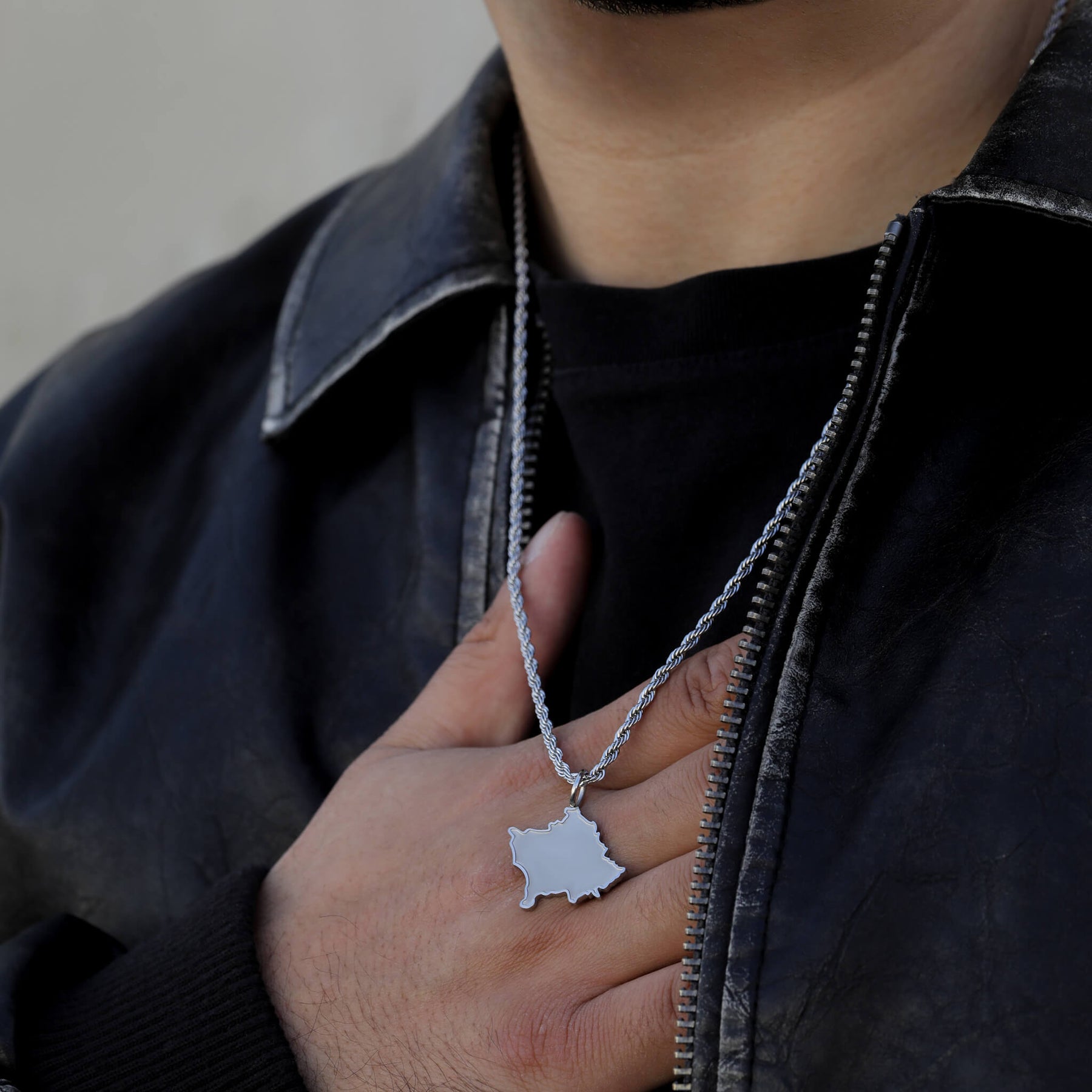 Kosovo Landkartenkette Matt | Herren