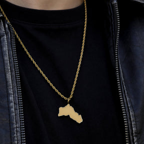 Kurdistan Landkartenkette Matt | Herren
