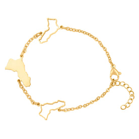 Kurdistan Landkarten Armband 18K Gold | d'origine