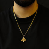 Libanon Wappen Kette Herren Tragefoto – Zeder