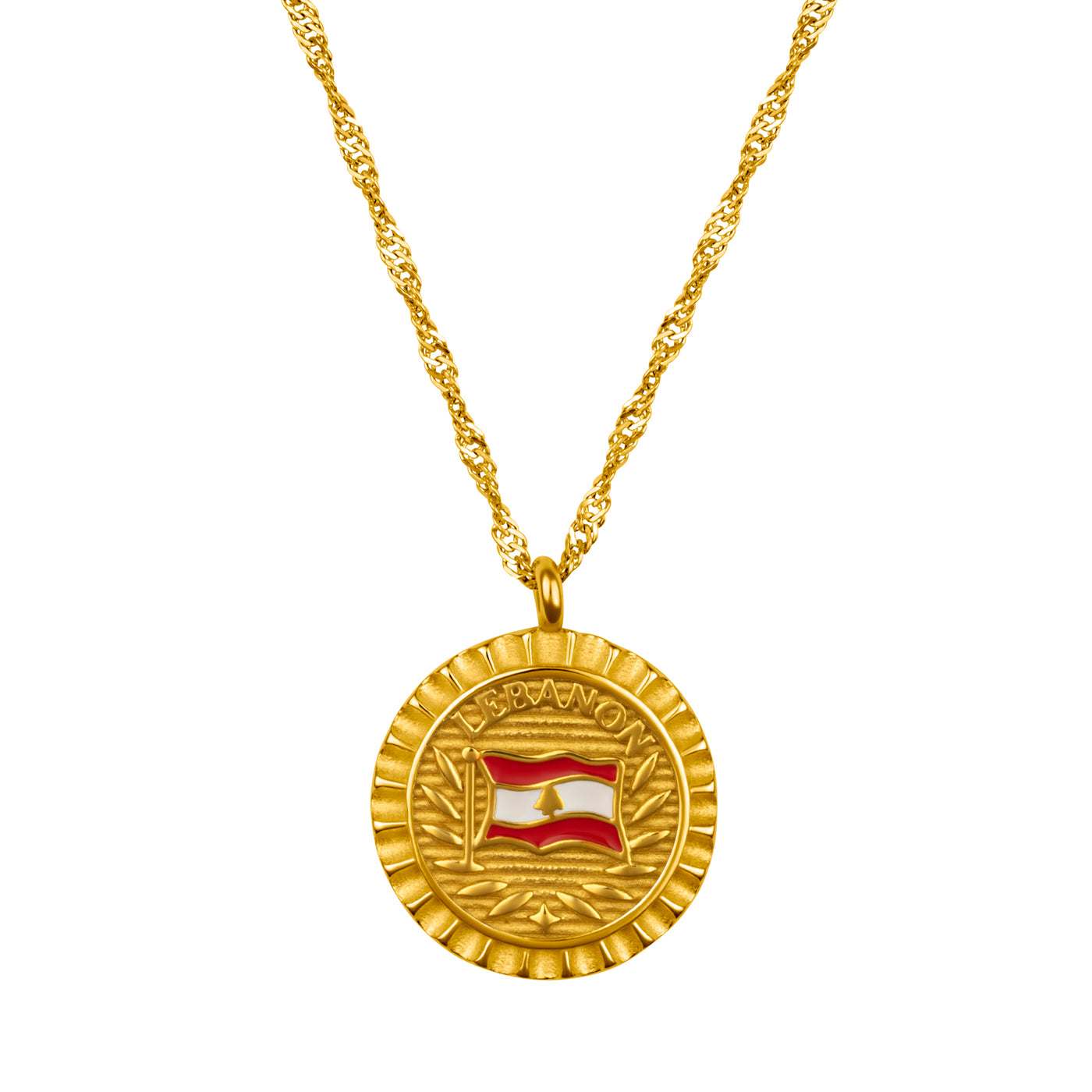 Libanon Flaggen Kette | Damen