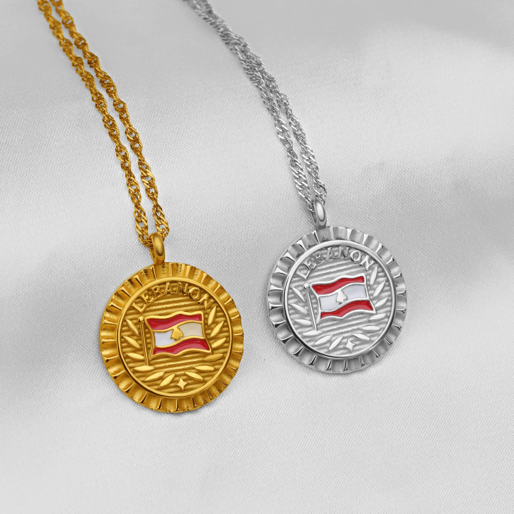 Libanon Flaggen Kette | Damen