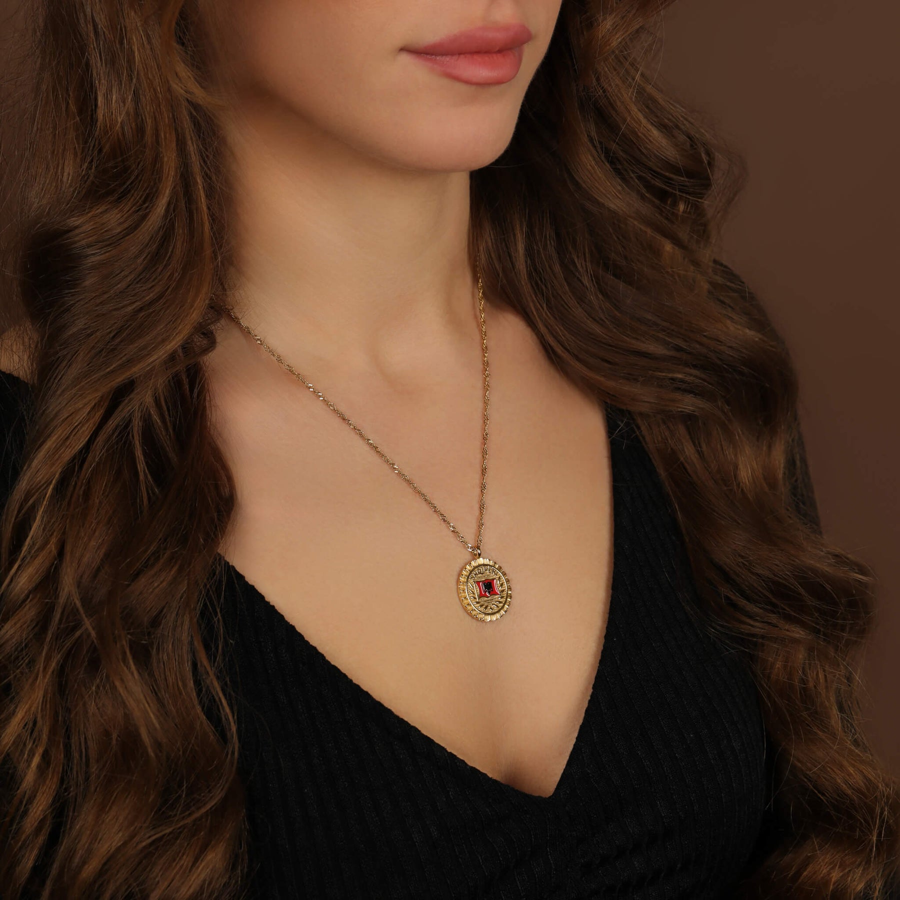 Albanien Flaggen Kette | Damen