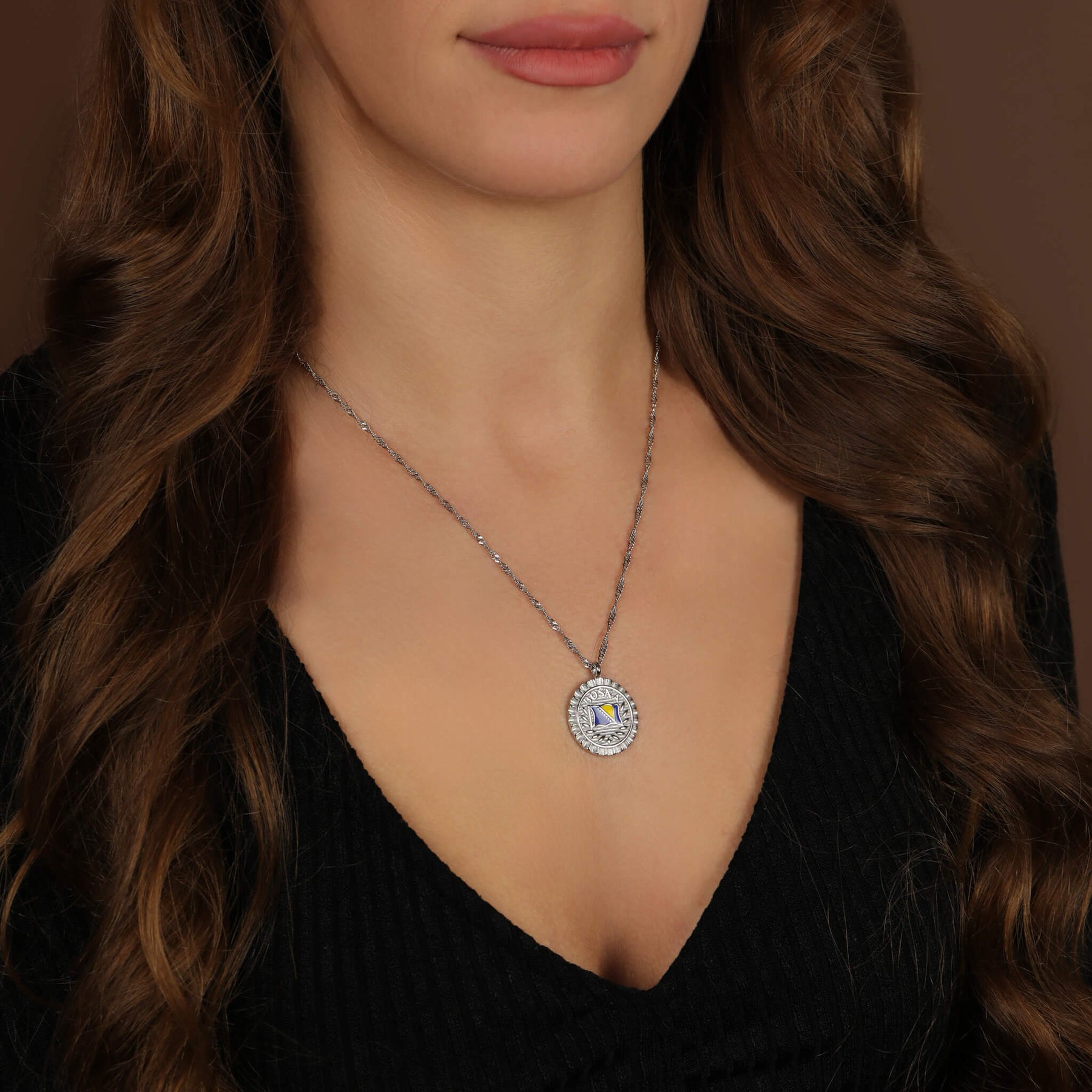 Bosnien Flaggen Kette | Damen