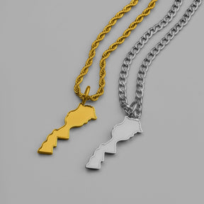 Marokko Landkartenkette Matt | Herren