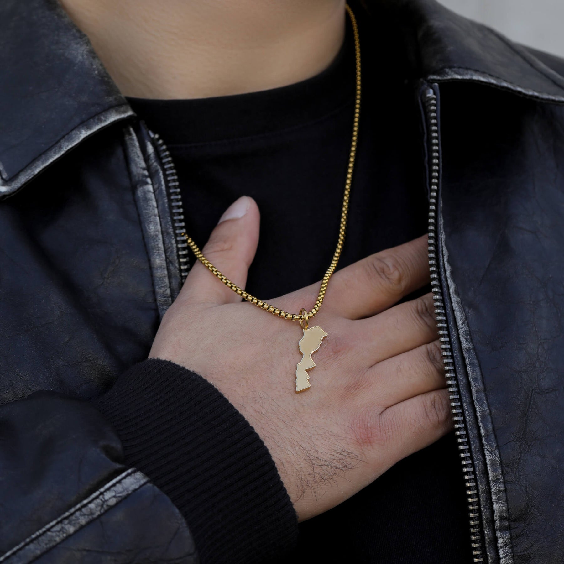 Marokko Landkartenkette Matt | Herren