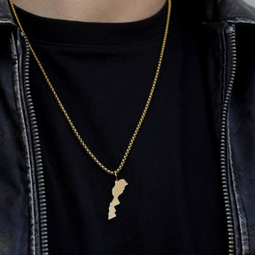 Marokko Landkartenkette Matt | Herren