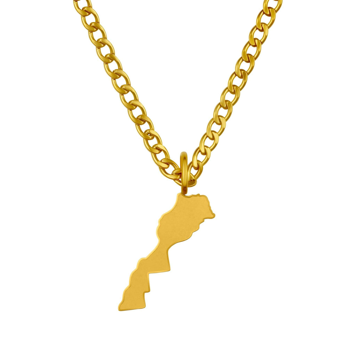 Marokko Landkartenkette Matt | Herren