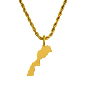 Marokko Landkartenkette Matt | Herren