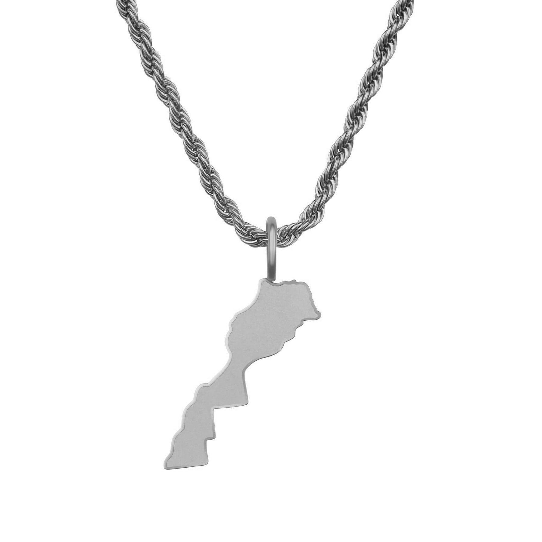 Marokko Landkartenkette Matt | Herren