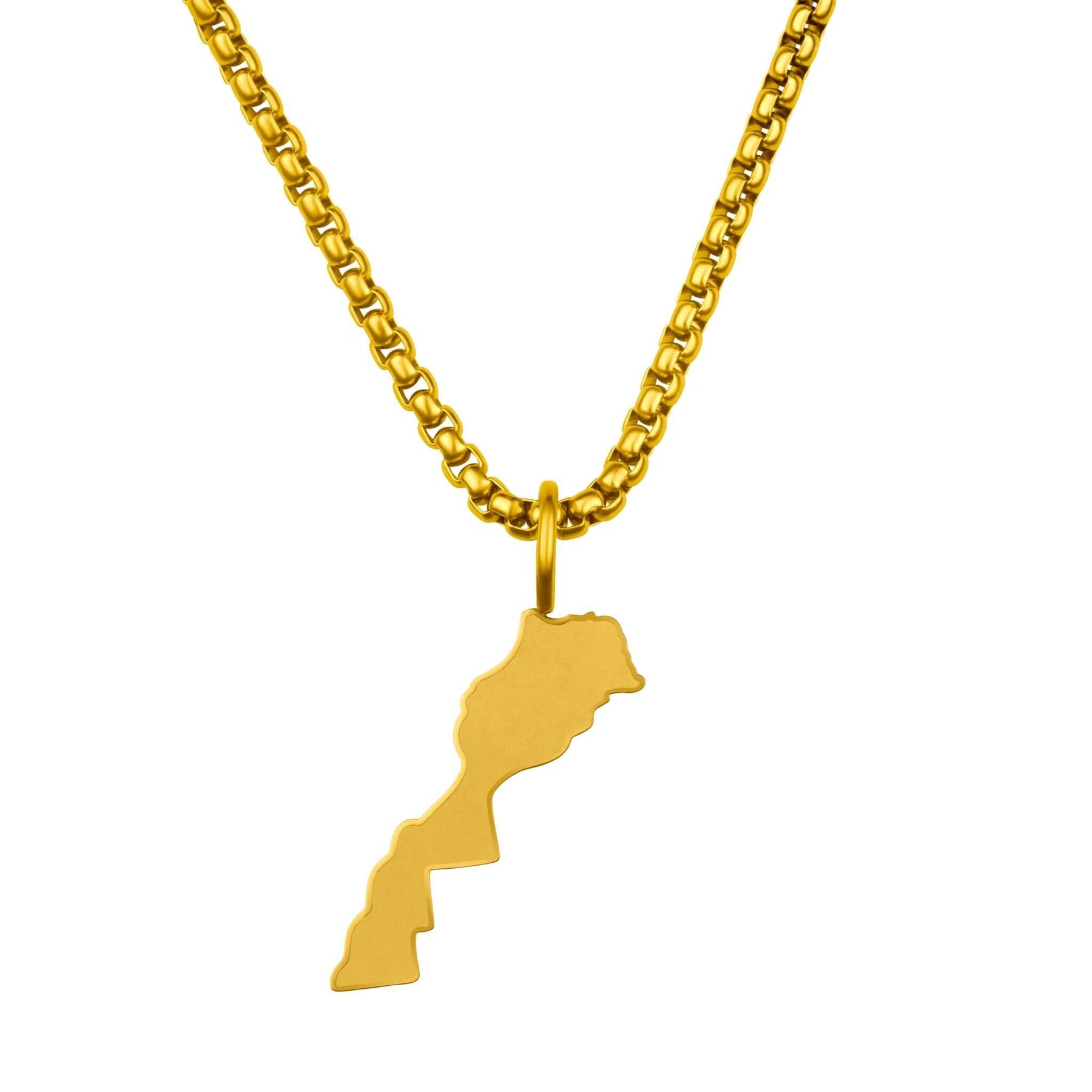 Marokko Landkartenkette Matt | Herren