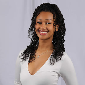 Marokko Wappen Kette Tragebild Damen Gold