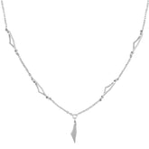 Palästina Silhouette 5-Anhänger Kette Damen Silber wasserfest | d'origine