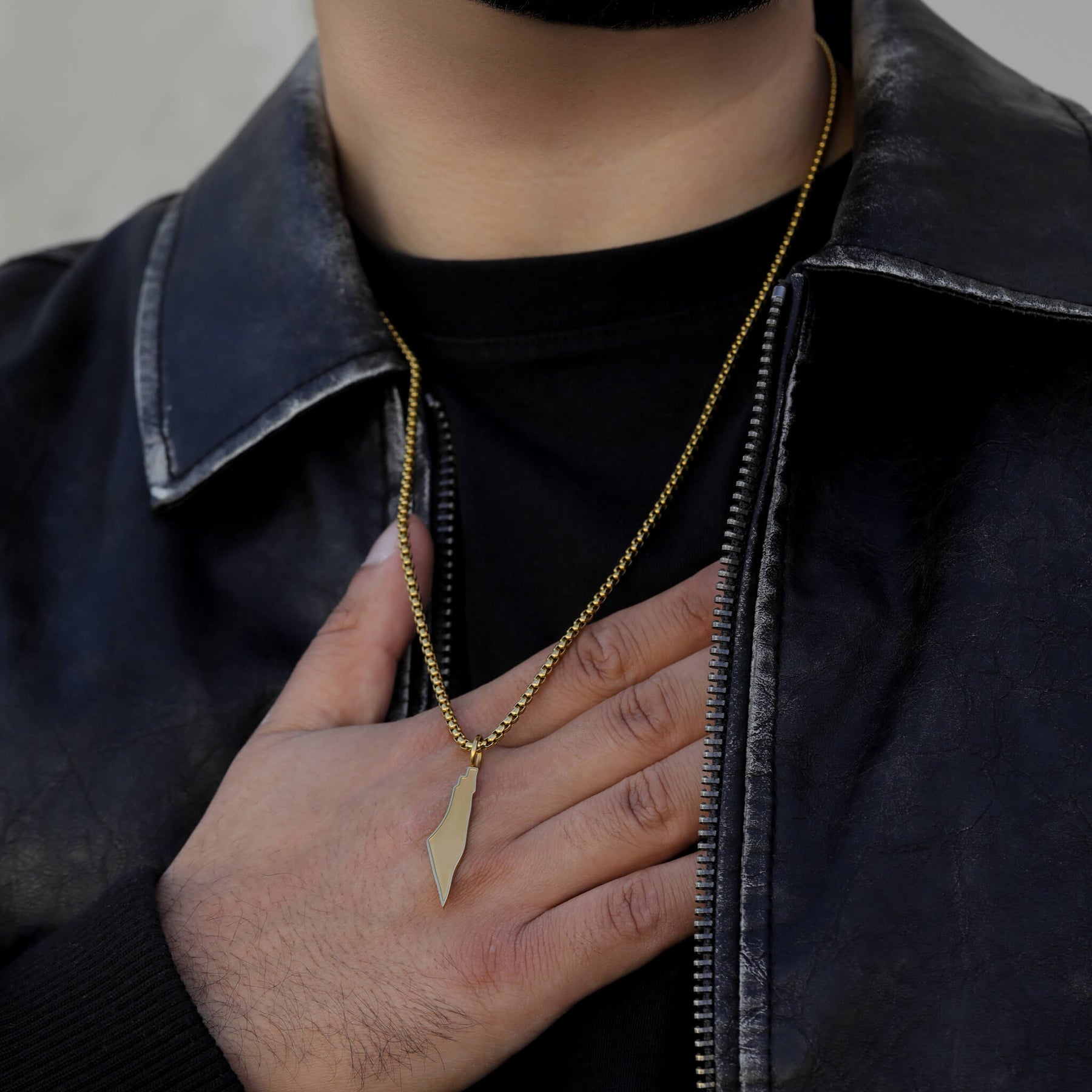 Palästina Landkartenkette Matt | Herren