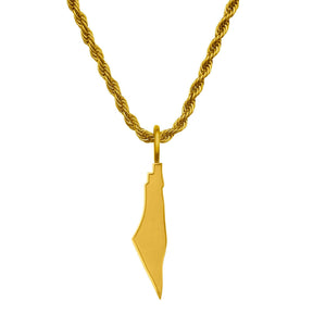 Palästina Landkartenkette Matt | Herren