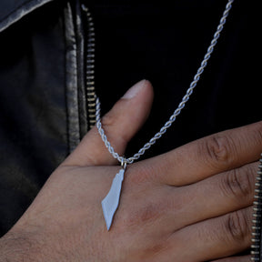 Palästina Landkartenkette Matt | Herren