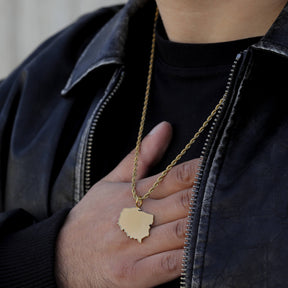 Polen Landkartenkette Matt | Herren