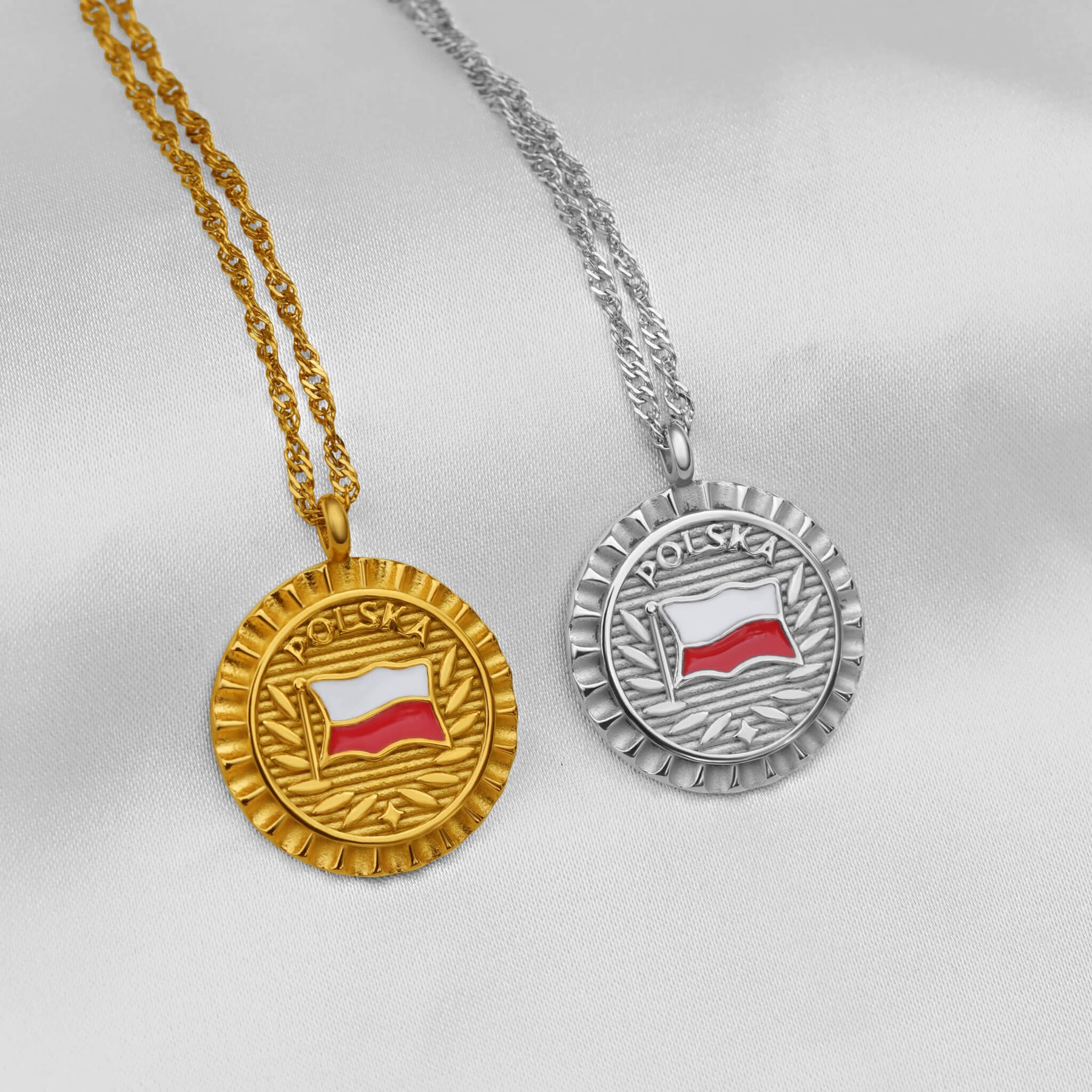 Polen Flaggen Kette | Damen