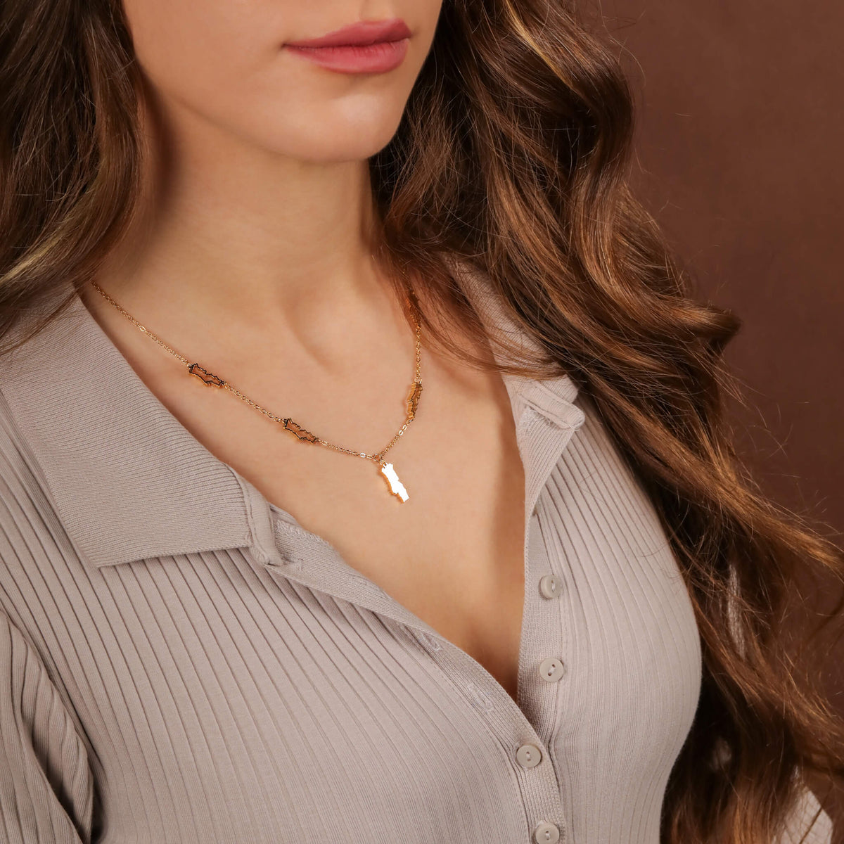 Portugal 5-Anhänger Kette | Damen