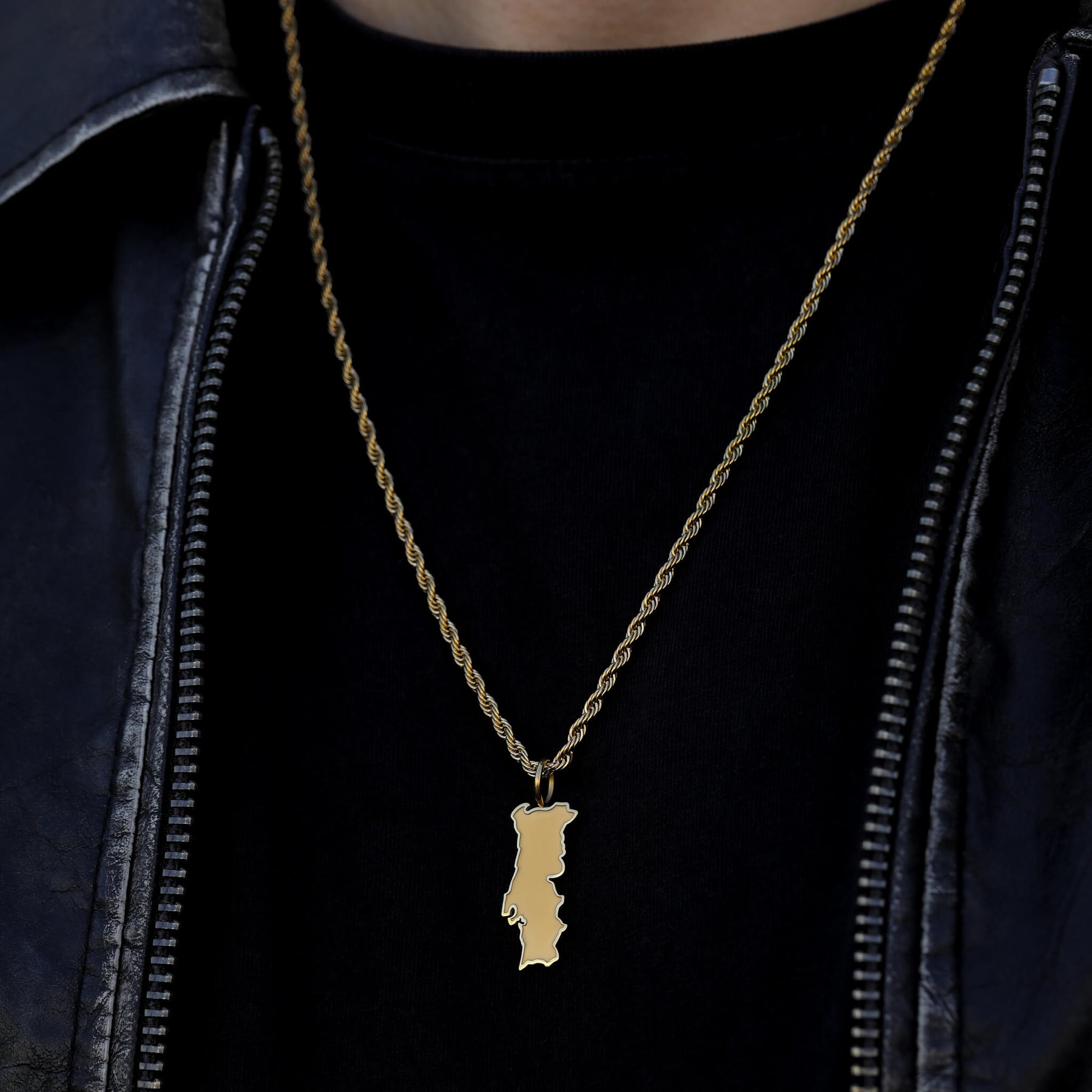 Portugal Landkartenkette Matt | Herren