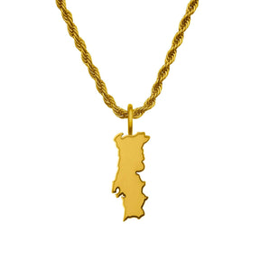 Portugal Landkartenkette Matt | Herren