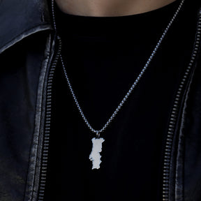 Portugal Landkartenkette Matt | Herren