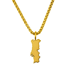 Portugal Landkartenkette Matt | Herren