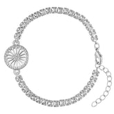 Roma Wappen Armband Damen Silber Edelstahl – Rad