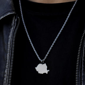 Rumänien Landkartenkette Matt | Herren