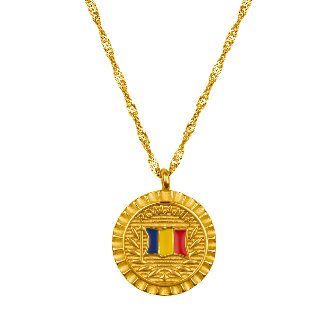 Romania Flag Necklace | Women