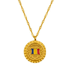 Romania Flag Necklace | Women