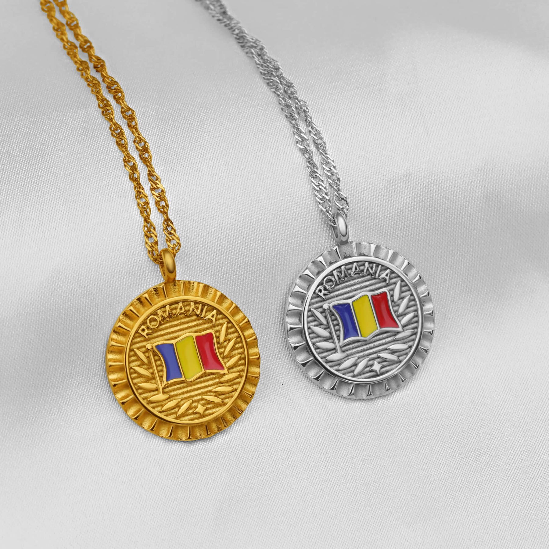 Romania Flag Necklace | Women