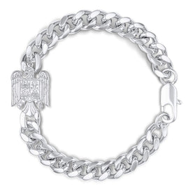 Rumänien Wappen Armband Herren Silber wasserfest | d'origine