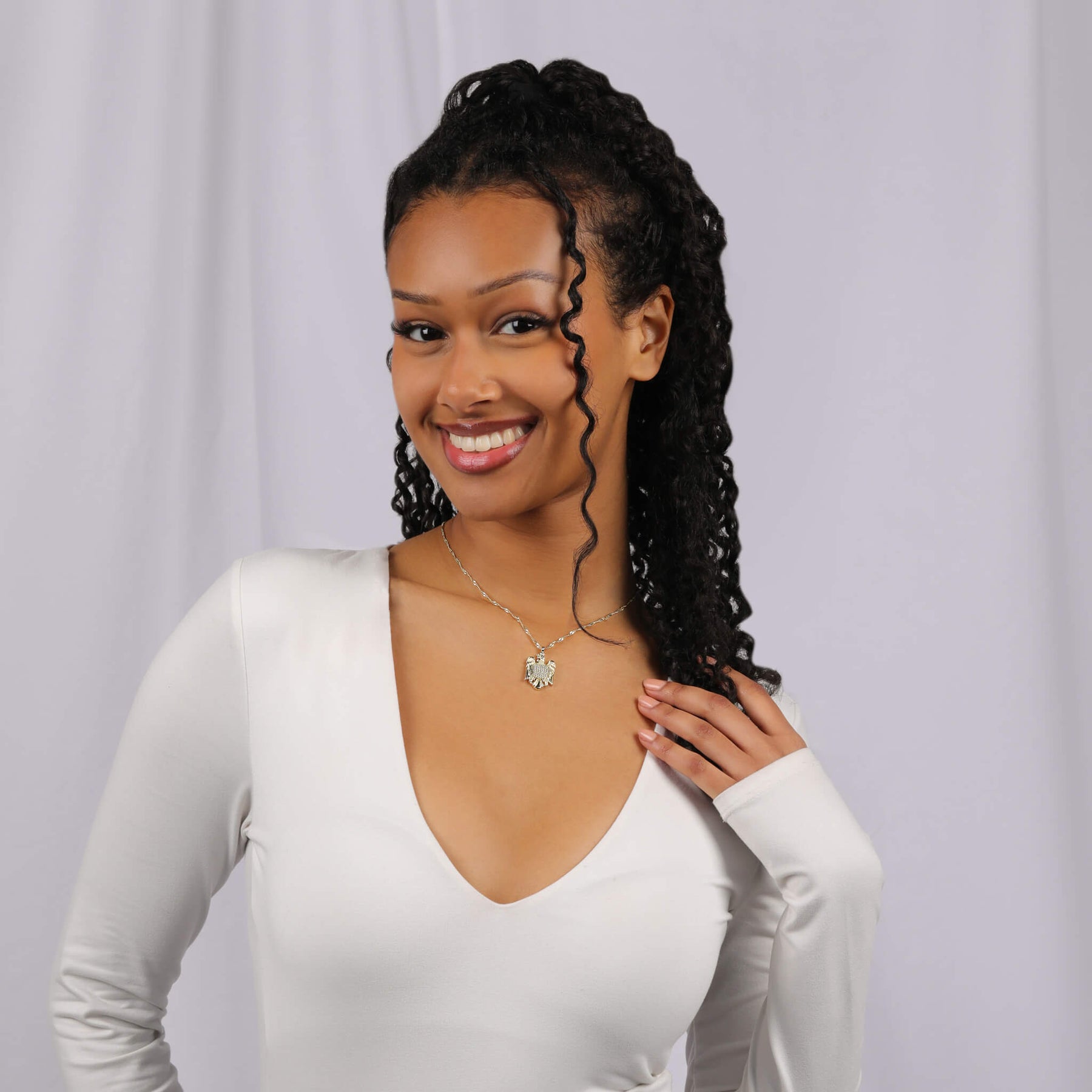 Rumänien Wappen Kette Gold