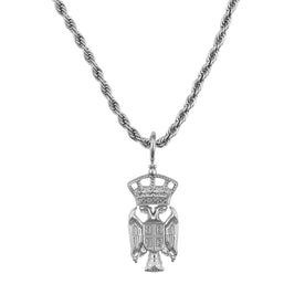 Serbien Wappen Kette Herren Silber Edelstahl – Adler