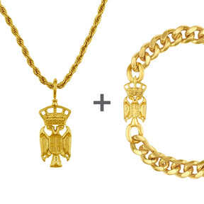 Serbien Wappen Schmuck Set Herren | d'origine