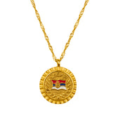Serbia Flag Necklace | Women