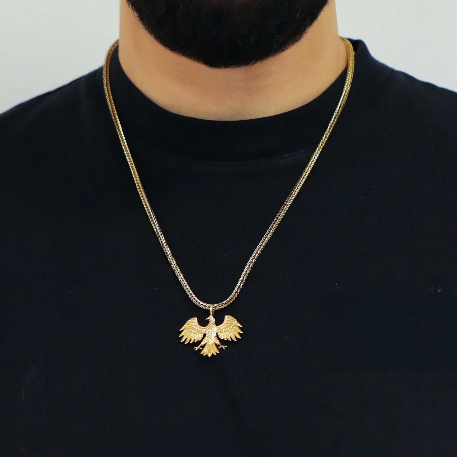 Syrien Wappen Kette V2 | Herren - Edelstahl