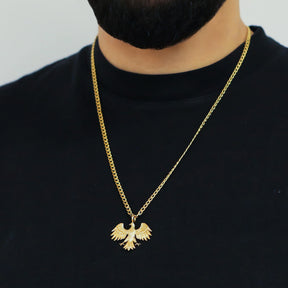 Syrien Wappen Kette V2 | Herren - Edelstahl