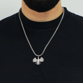 Syrien Wappen Kette V2 | Herren - Edelstahl