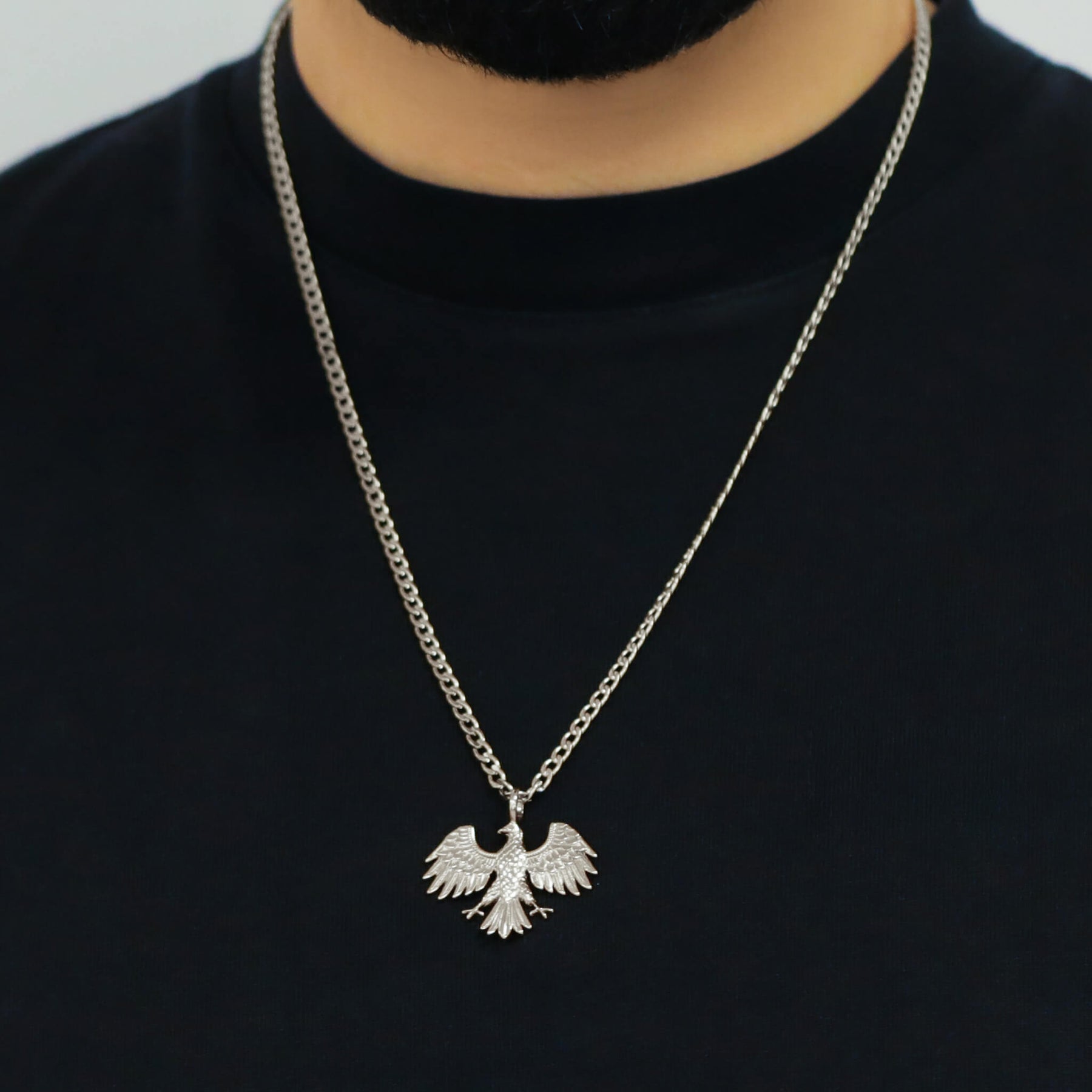 Syrien Wappen Kette V2 | Herren - Edelstahl