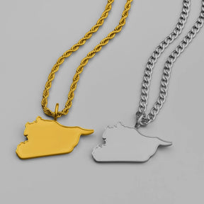 Syrien Landkartenkette Matt | Herren