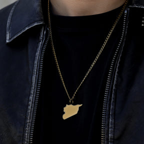 Syrien Landkartenkette Matt | Herren