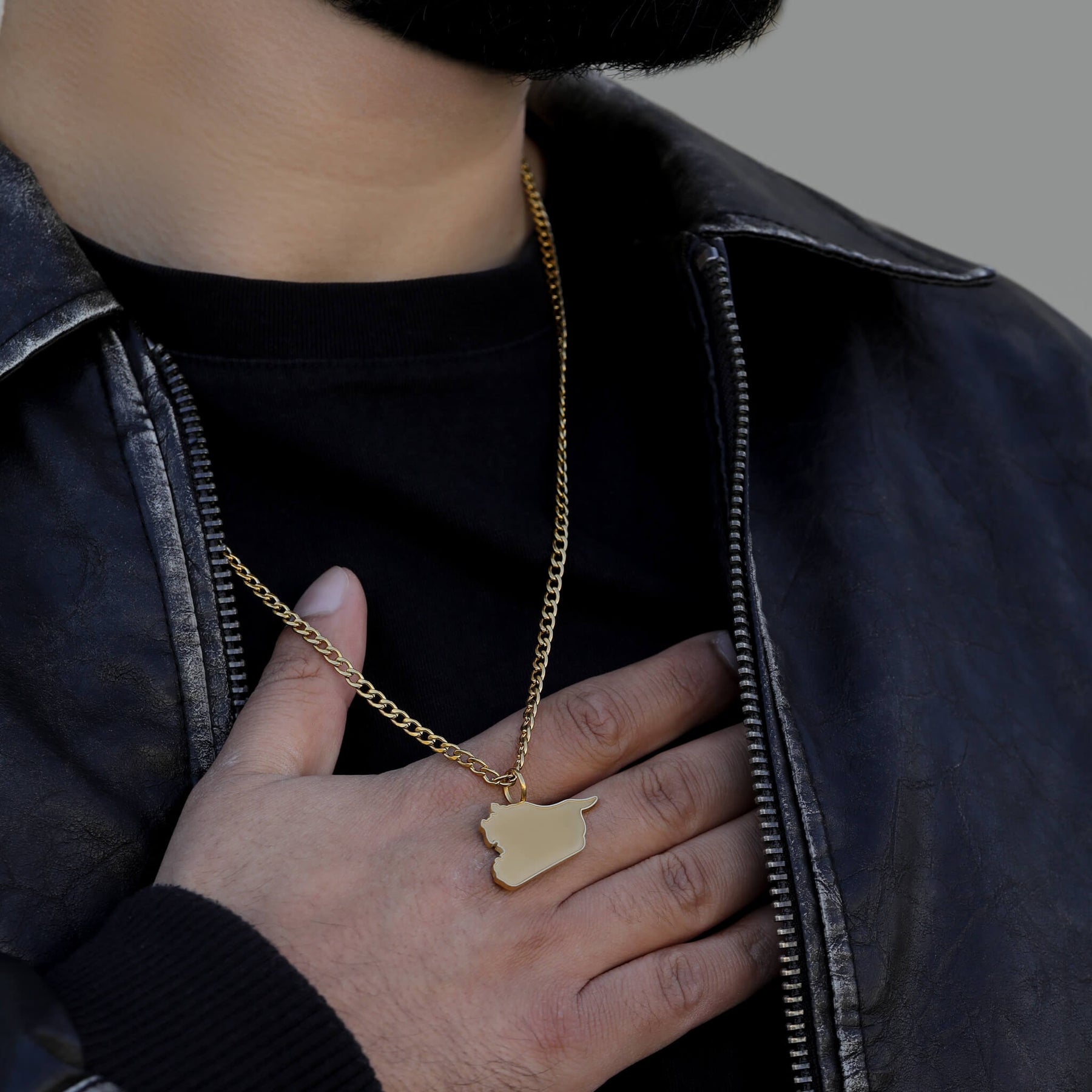 Syrien Landkartenkette Matt | Herren