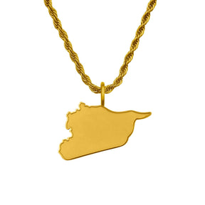 Syrien Landkartenkette Matt | Herren