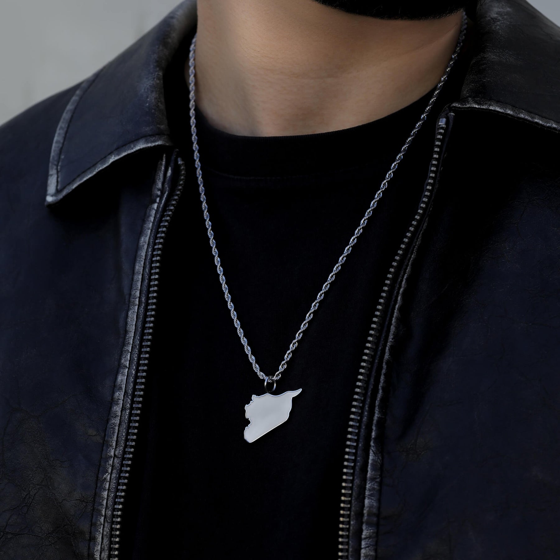 Syrien Landkartenkette Matt | Herren