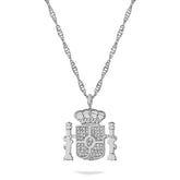 Spanien Wappen Kette Damen Silber wasserfest | d'origine